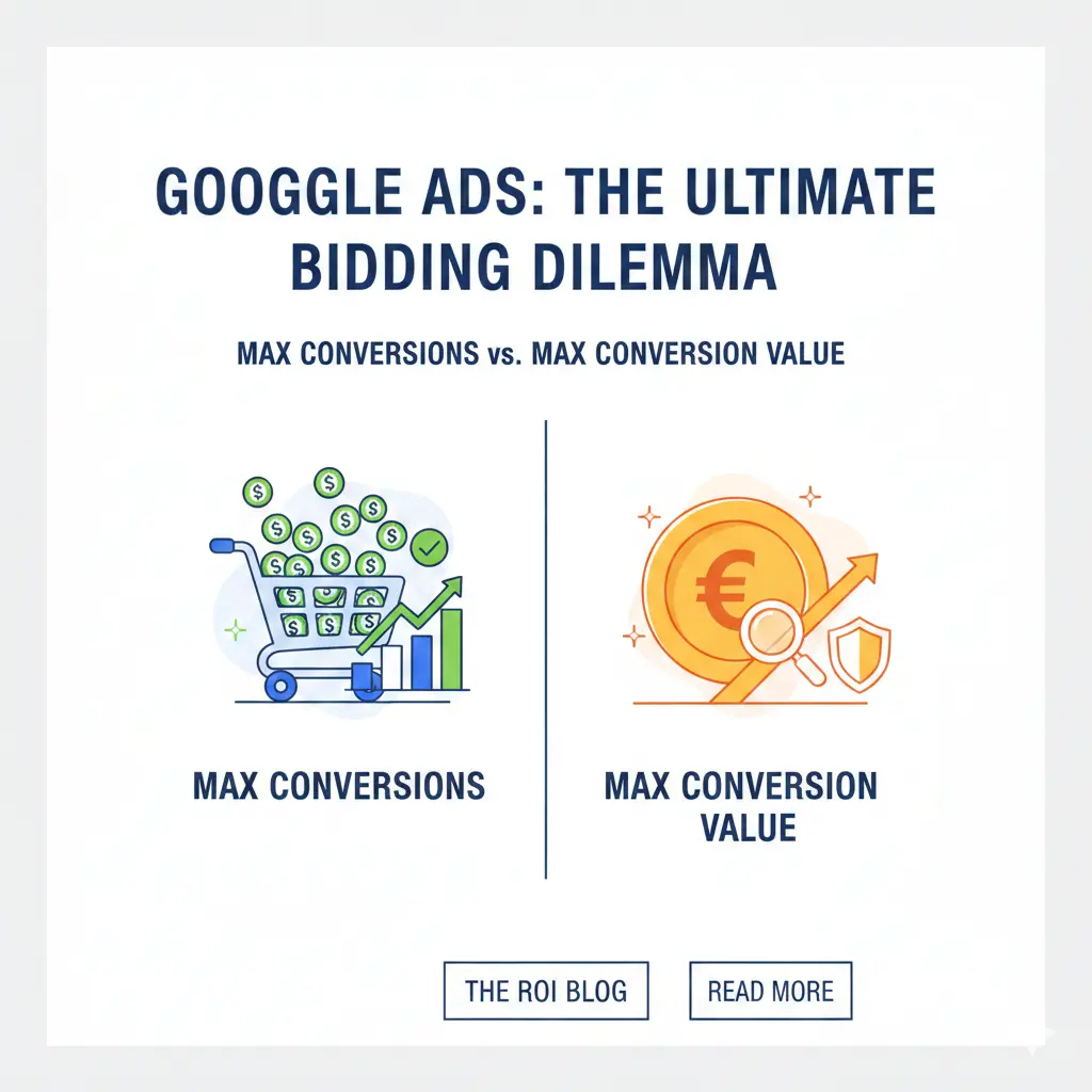 Max Conversions vs. Max Conversion Value: Ghidul Definitiv pentru Strategiile de Licitare în Google Ads
